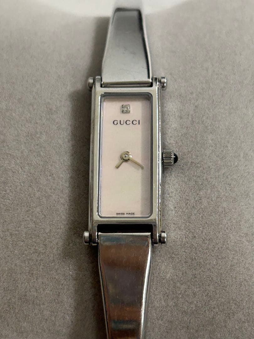 GUCCI 1500 L 腕時計　ダイヤモンドシェル文字盤