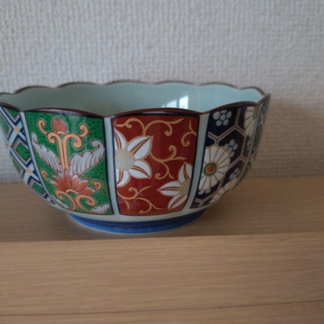 本日限定価格◆未使用品◆有田焼　波佐見焼　古伊万里菊型小鉢　5客