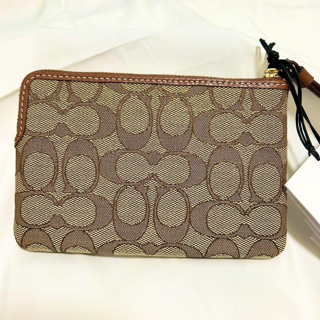COACH x Disneyレザージップポーチ リストレット ミッキー 定期入れ
