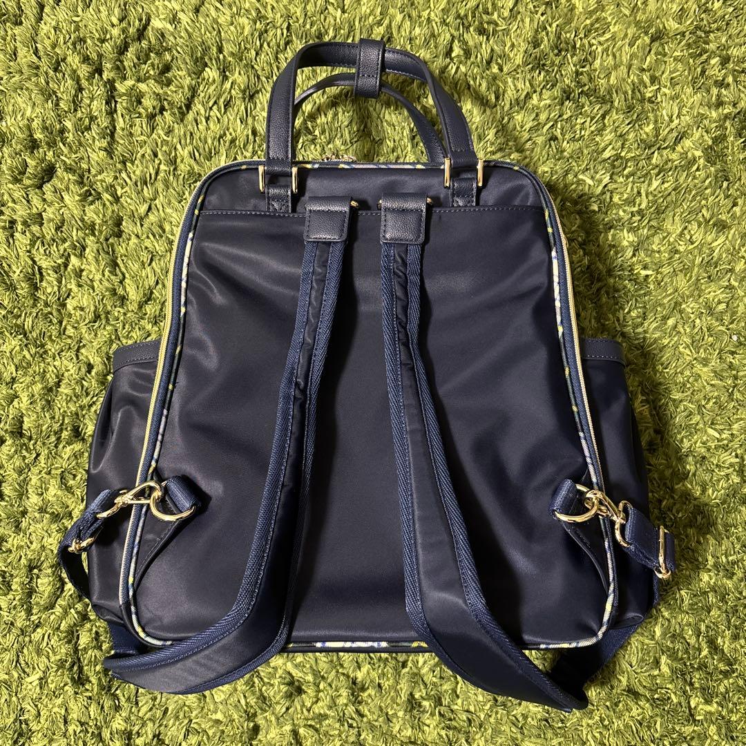ネイビー 2way リュック・ハンドバッグ
