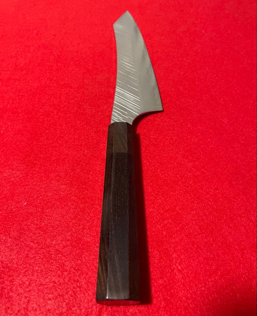 鬼反り切付型 VG10 ダマスカス 牛刀 万能 包丁 230mm 黒檀八角