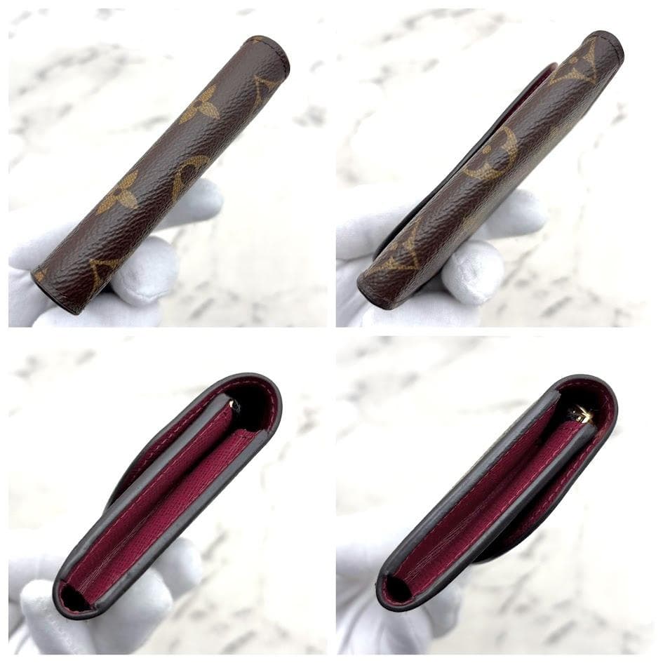 【極美品・現行モデル】ルイヴィトン　モノグラム　ポルトモネロザリ　フューシャ