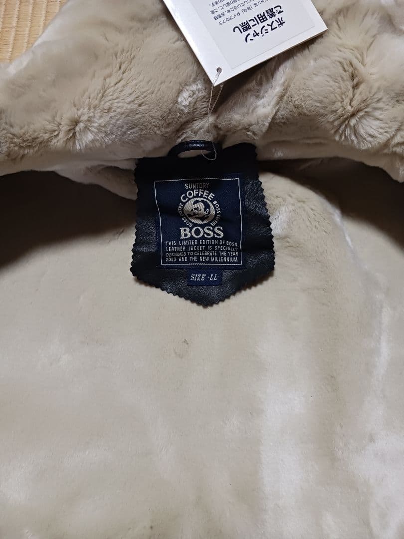 エ*ド様 サントリーボス　ボスジャン　牛革　レザー　フライトジャケット　B-3
