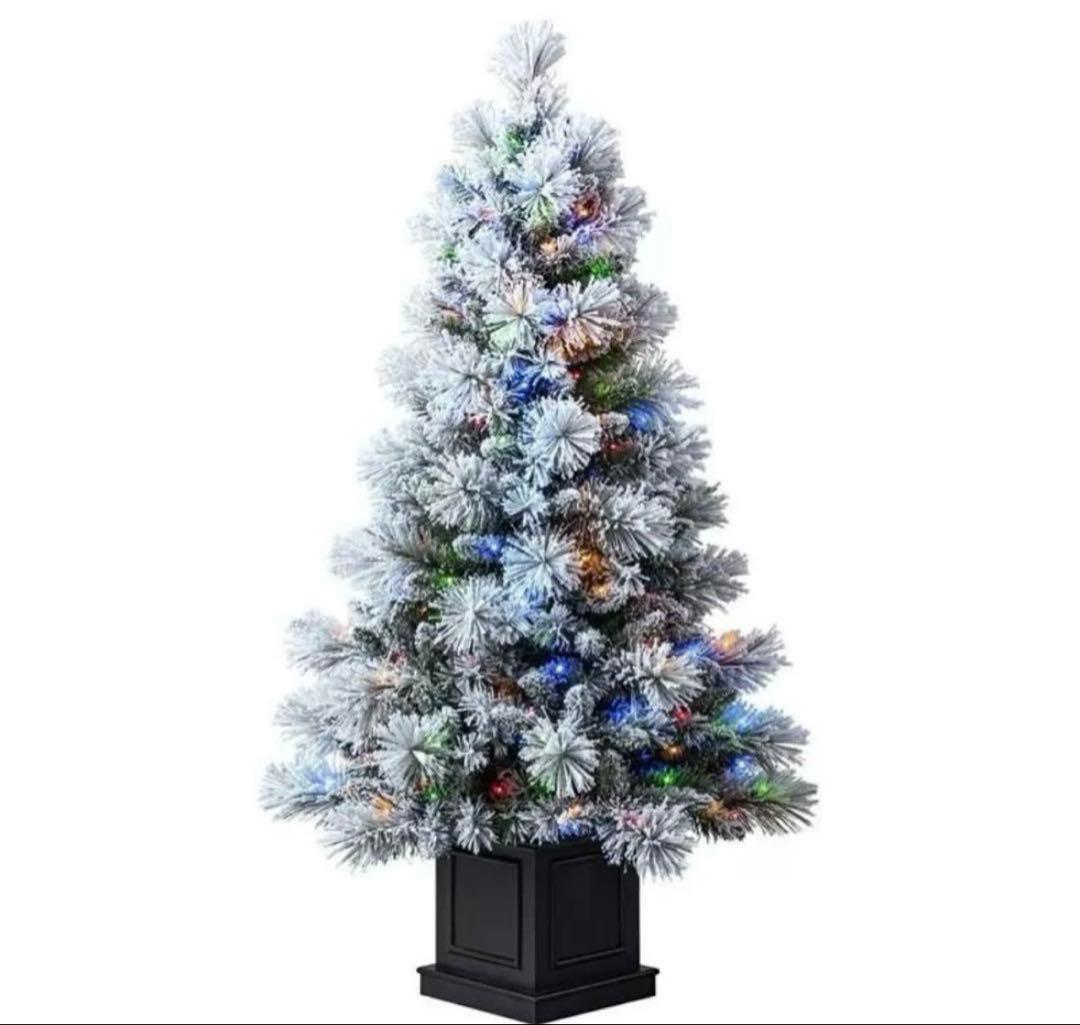 クリスマスツリー電飾付き 約137cm コストコ 新品未使用未開封