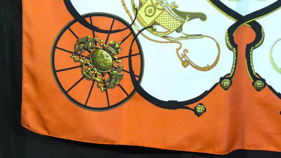 HERMES エルメス　大判スカーフ　カレ90　 D509