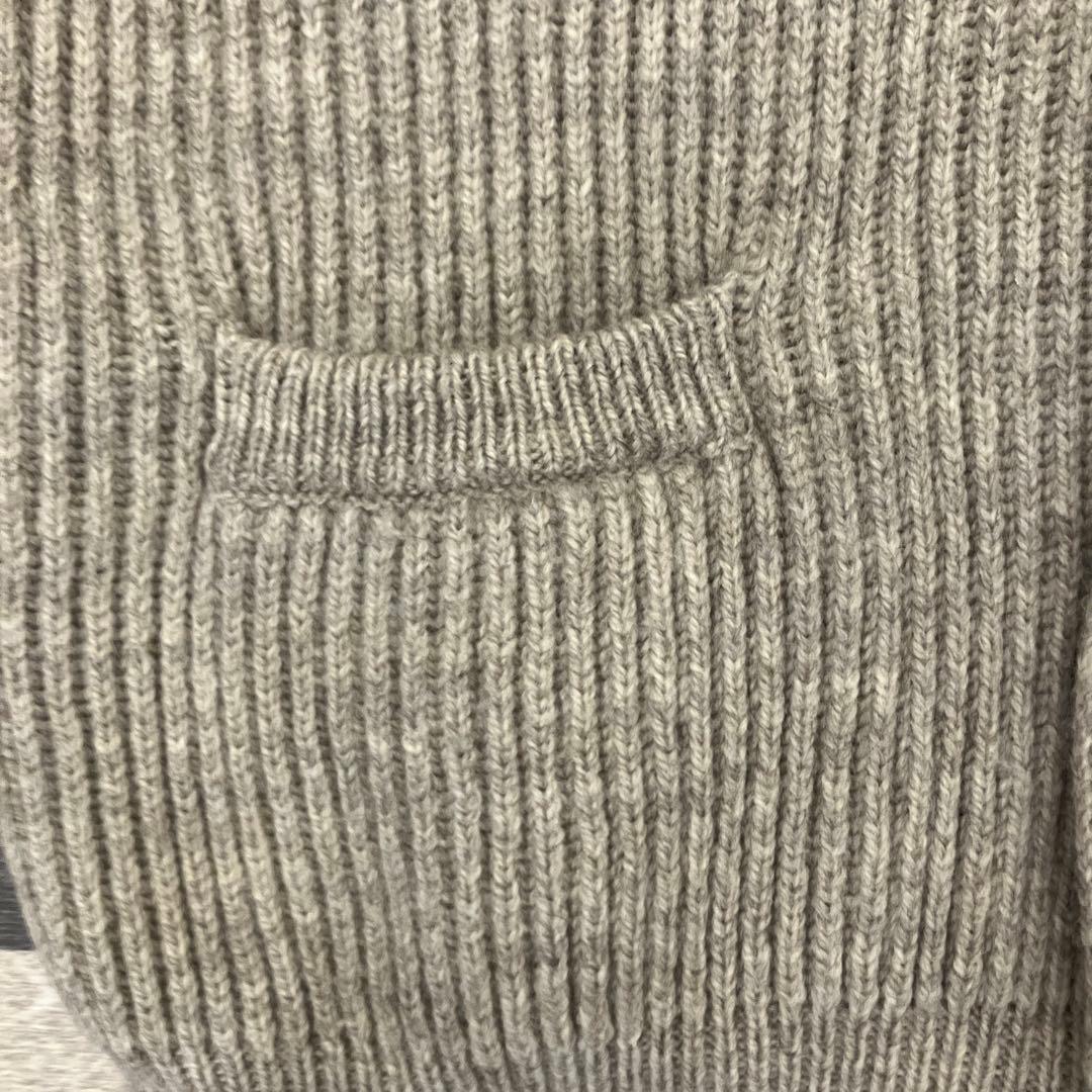 【BEAMS PLUS】美品　ショールカラー ニットカーディガン　L 厚手