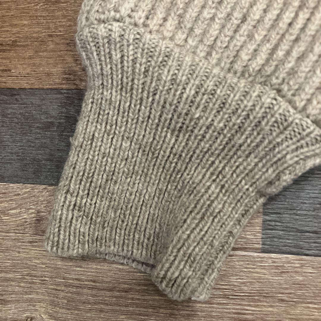 【BEAMS PLUS】美品　ショールカラー ニットカーディガン　L 厚手