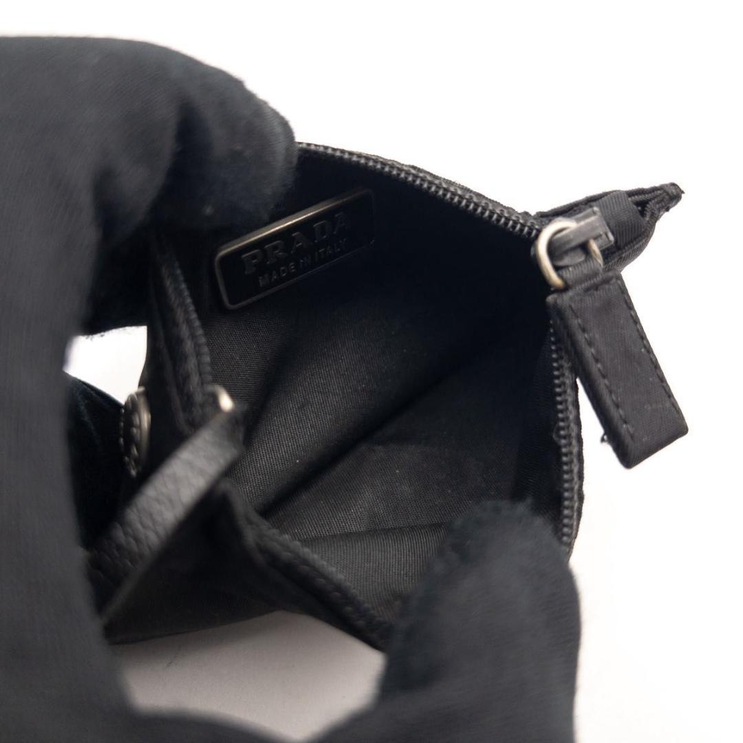 【極美品】PRADA テスートナイロン　ケース　トライアングルロゴ　黒