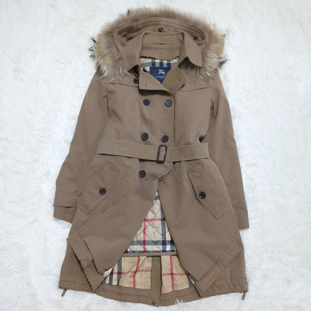 【美品】バーバリーロンドン メガチェック キルティングコート 大きいサイズ 44