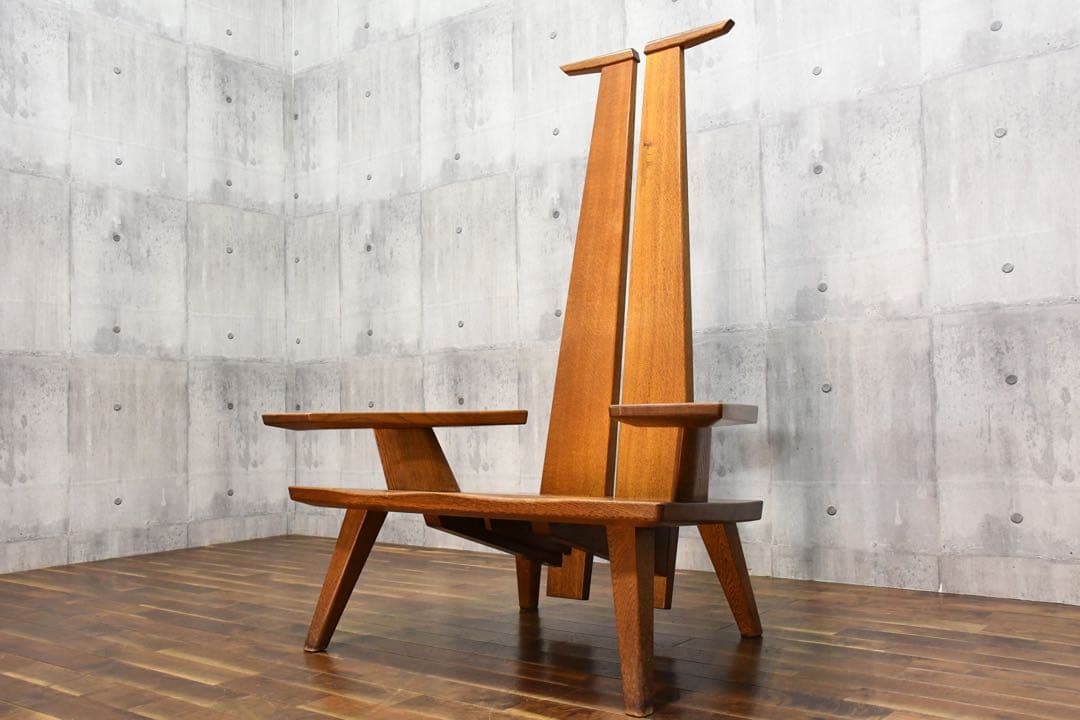 DIK94 工房家具 ハイバックチェア 「謙」刻印有り 特大 ラウンジチェア