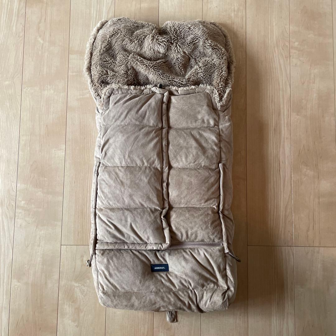 AIRBUGGYエアバギー ダウンフットマフTOP LINE スエードベージュ