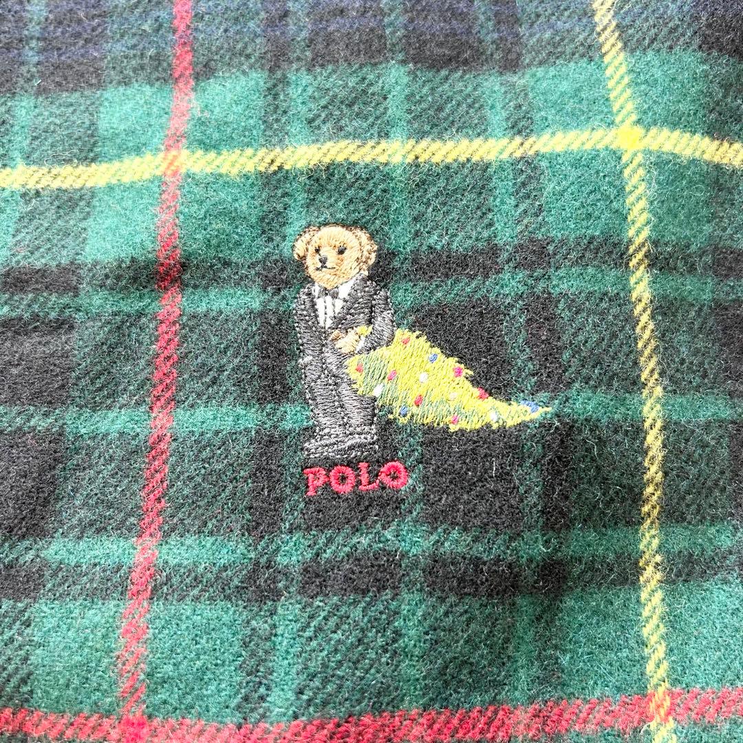POLO RALPH LAUREN マフラー　ポロベア　チェック　クリスマス
