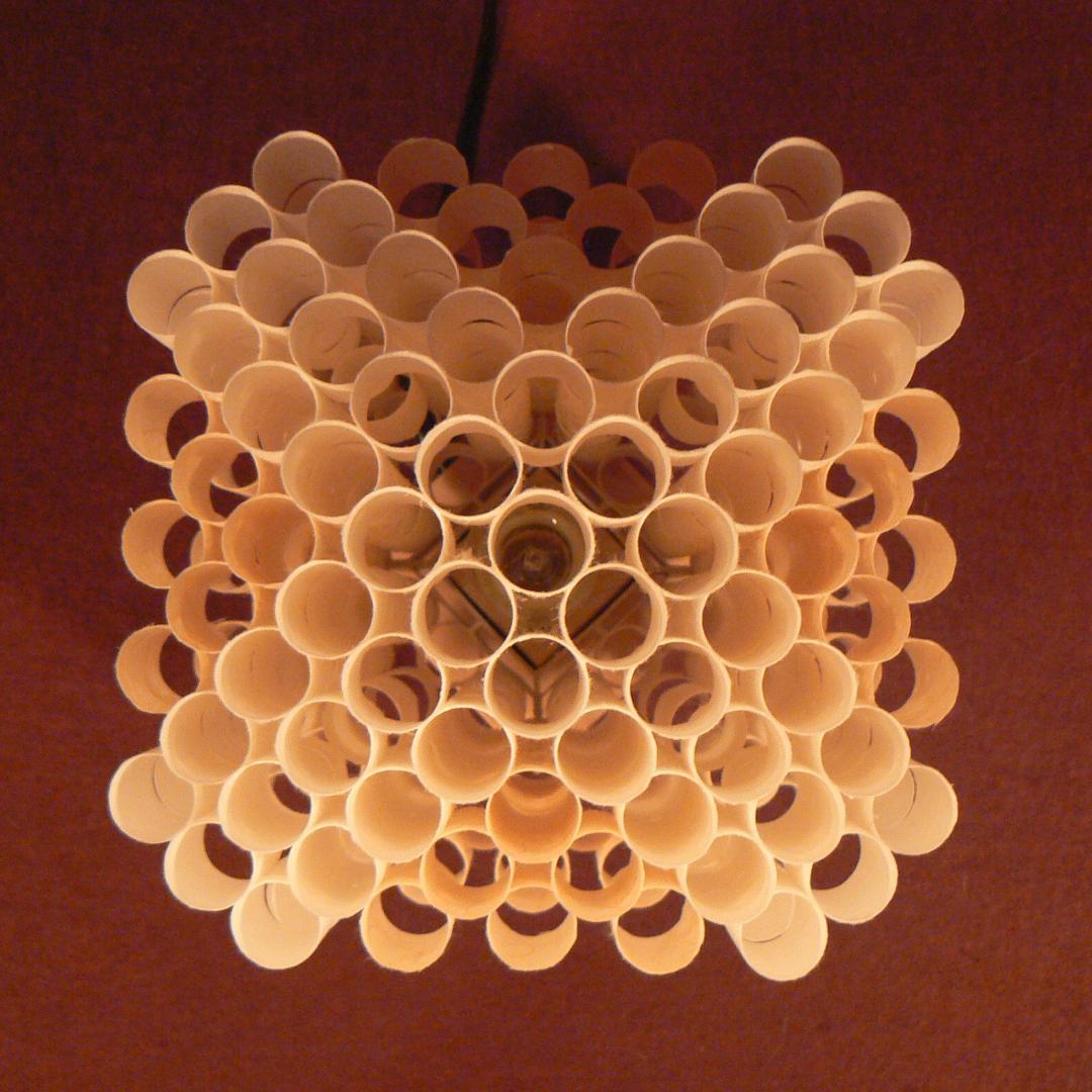 和紙の手作りランプシェード　美濃和紙使用　[ 楽 ] 9-1　癒しの一点物作品