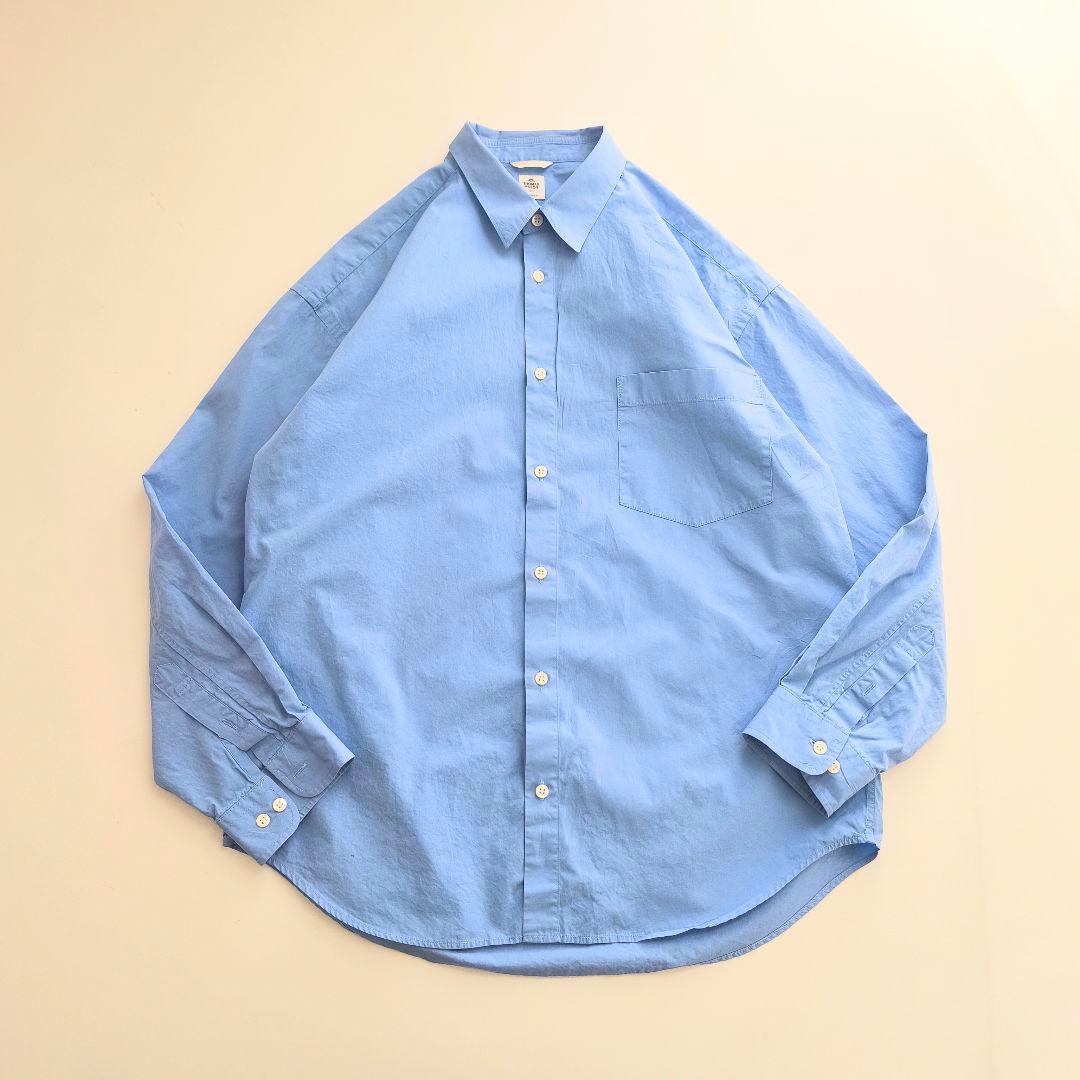 EDIFICE　THOMAS MASON　シャツ　ブルー　トーマスメイソン　L