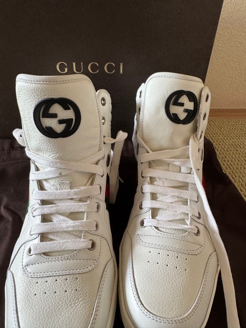 新品！GUCCI ハイカット　スニーカー　シェリーライン　7