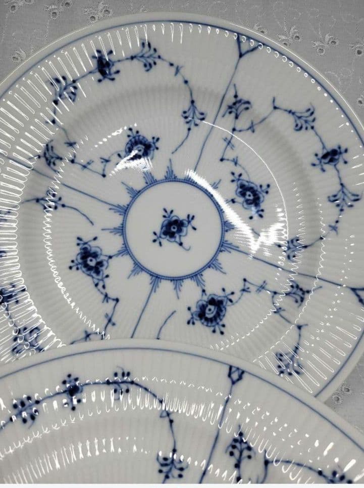 未使用近✨ロイヤルコペンハーゲン✨ブルーフルーテッド プレイン プレート大皿②