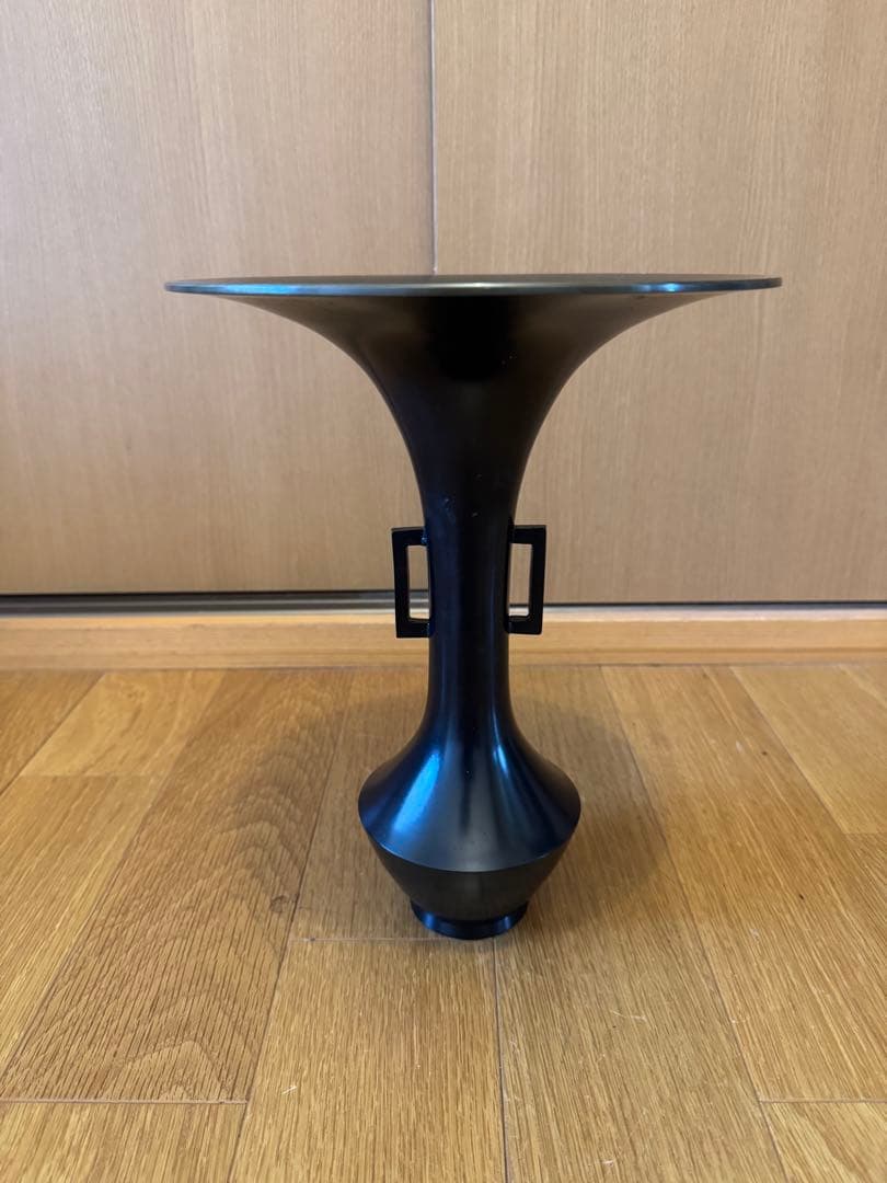 花器　生花　池坊　青銅器　銅器　唐銅　花瓶
