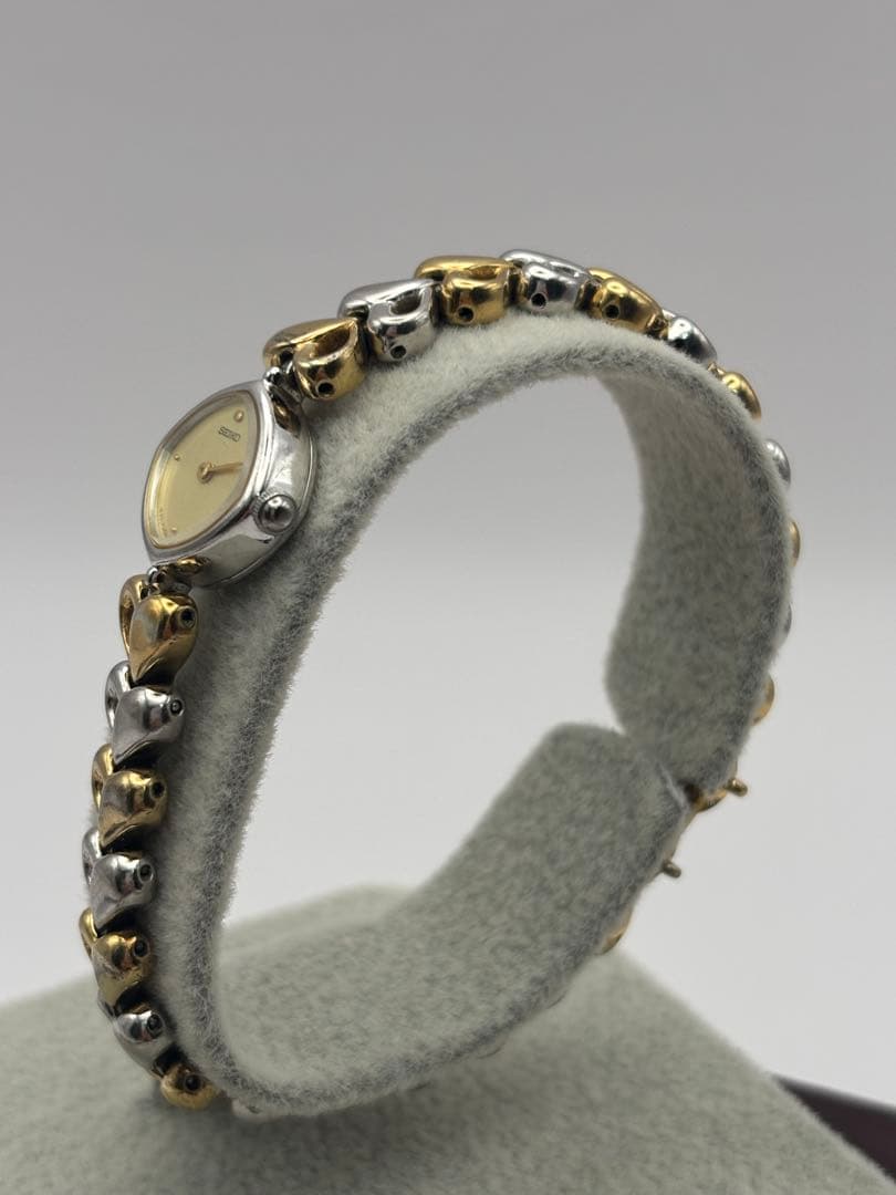 【新品電池】 SEIKO セイコー レディース 腕時計 ドレス ハート ゴールド