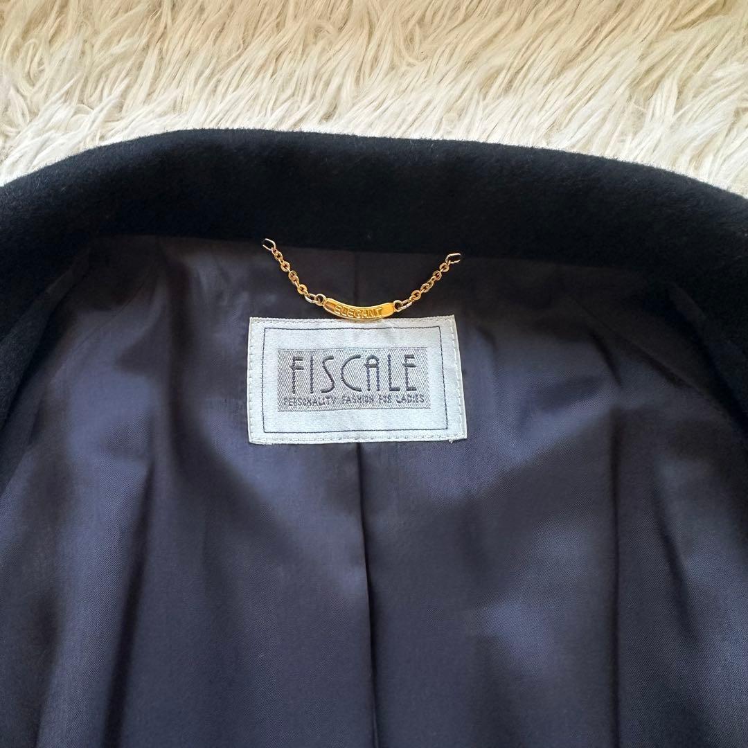 美品✨カシミヤ100%チェスターコート　ロング　ダブル　ラグラン袖　黒　ブラック