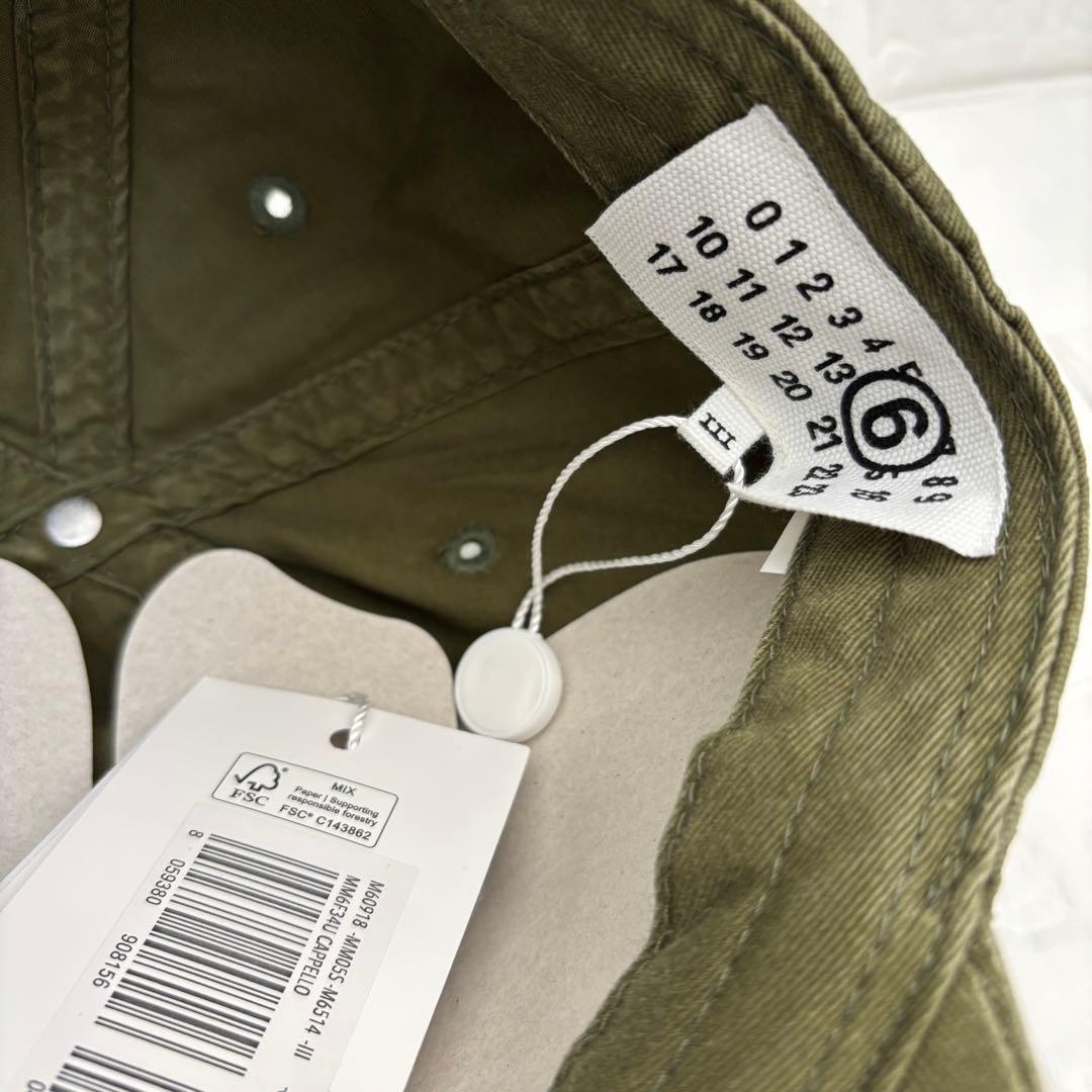 ラスト1点！MM6 Maison Margiela 　キャップ 帽子 マルジェラ