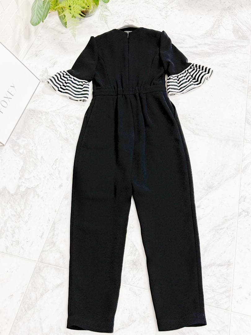 極美品★ボーダーズアットバルコニー ジャンプスーツ 36