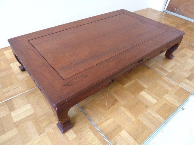 座卓 杉本作 透かし彫り 机 座敷 和風 和室 和家具 ローテーブル ちゃぶ台