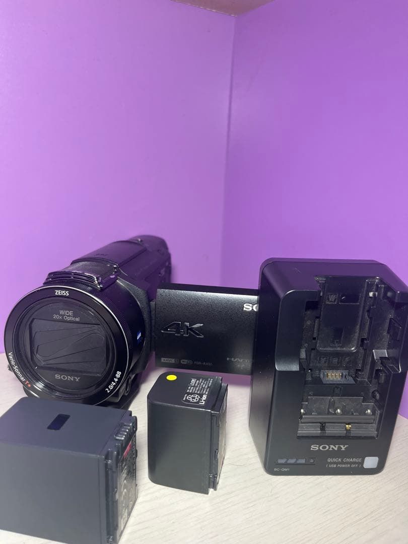 SONY 4K FDR-AX55 ビデオカメラ 本体•バッグ