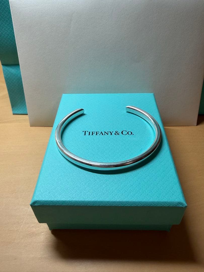 Tiffany & Co. メイカーズ　バングル　ナロー　カフ　シルバー925