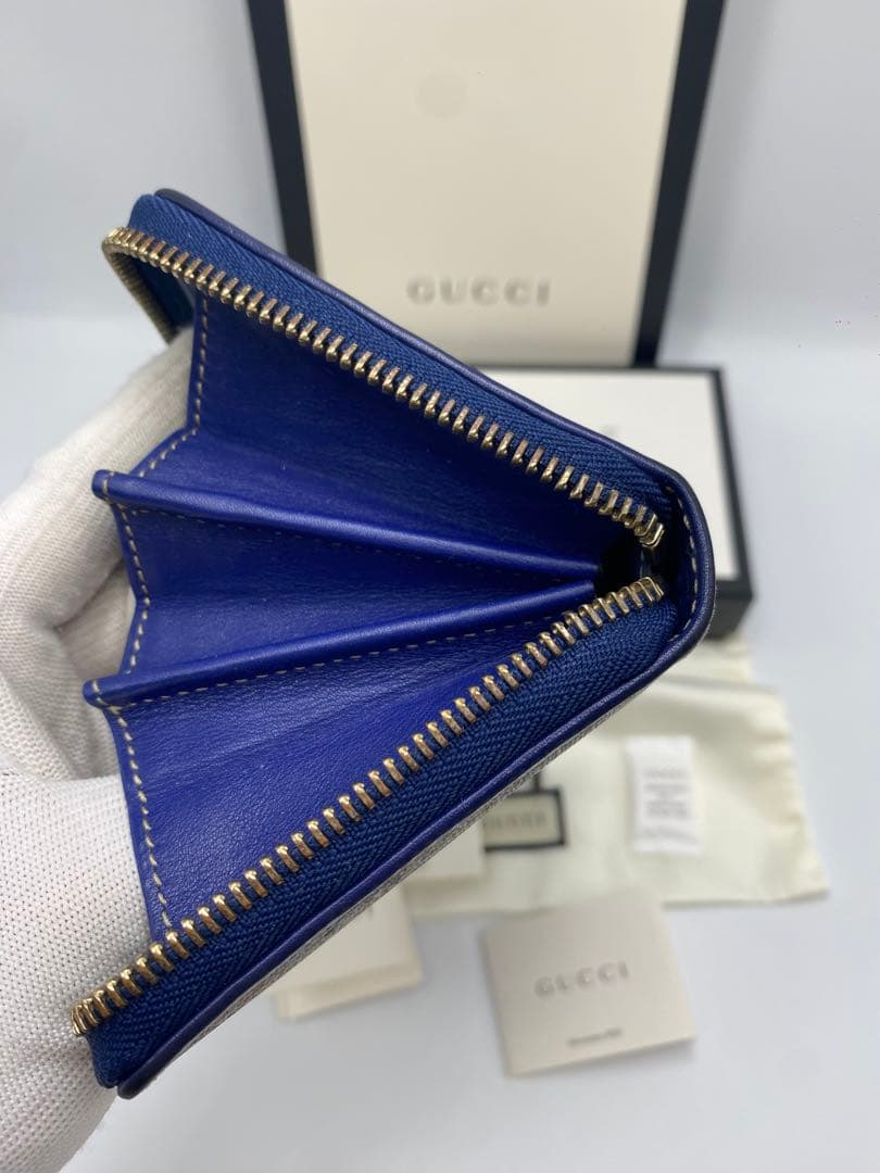 美品‼️ グッチ　GUCCI 財布　長財布　GGスプリーム　ラウンドファスナー