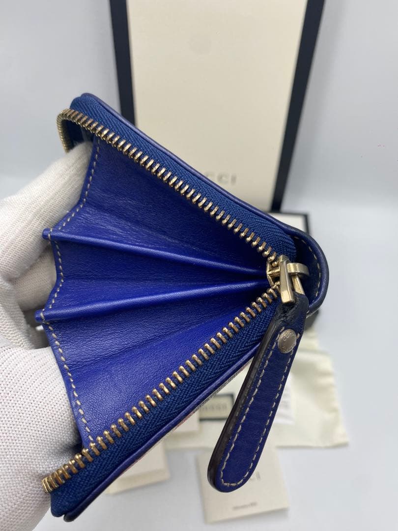 美品‼️ グッチ　GUCCI 財布　長財布　GGスプリーム　ラウンドファスナー