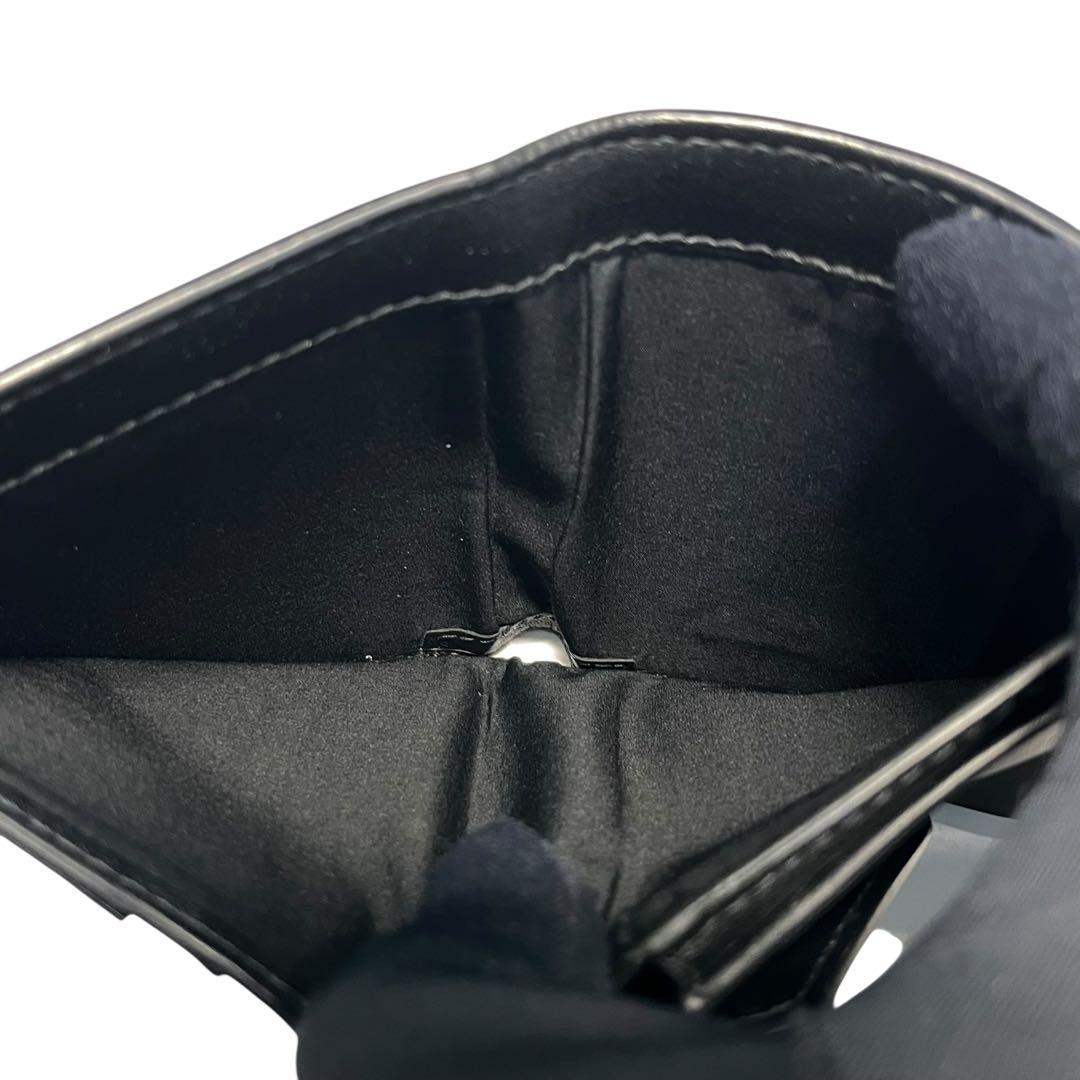 希少✨メゾンマルジェラ 二つ折り財布 バイフォールド 4ステッチ ブラック