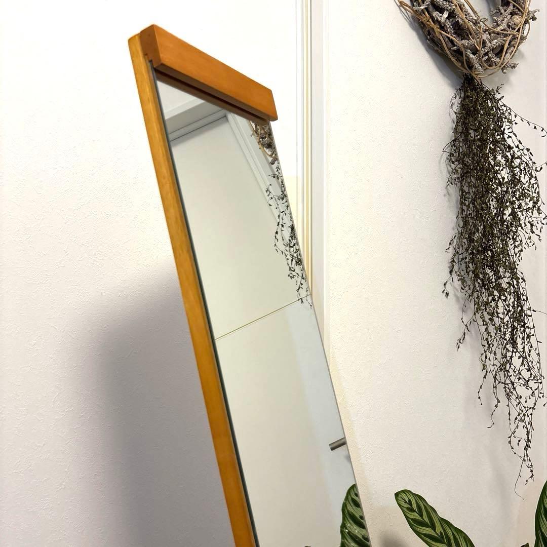 木製　ヴィンテージ　スタンドミラー　アンティーク　スタンドミラー 姿鏡