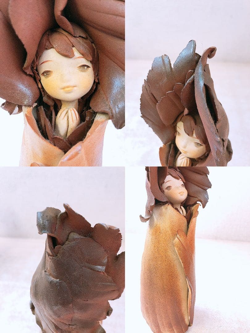 N*g様 ⑤竹内祥子 陶器作品 陶人形 森の精リーベ ビスクドール アンティーク