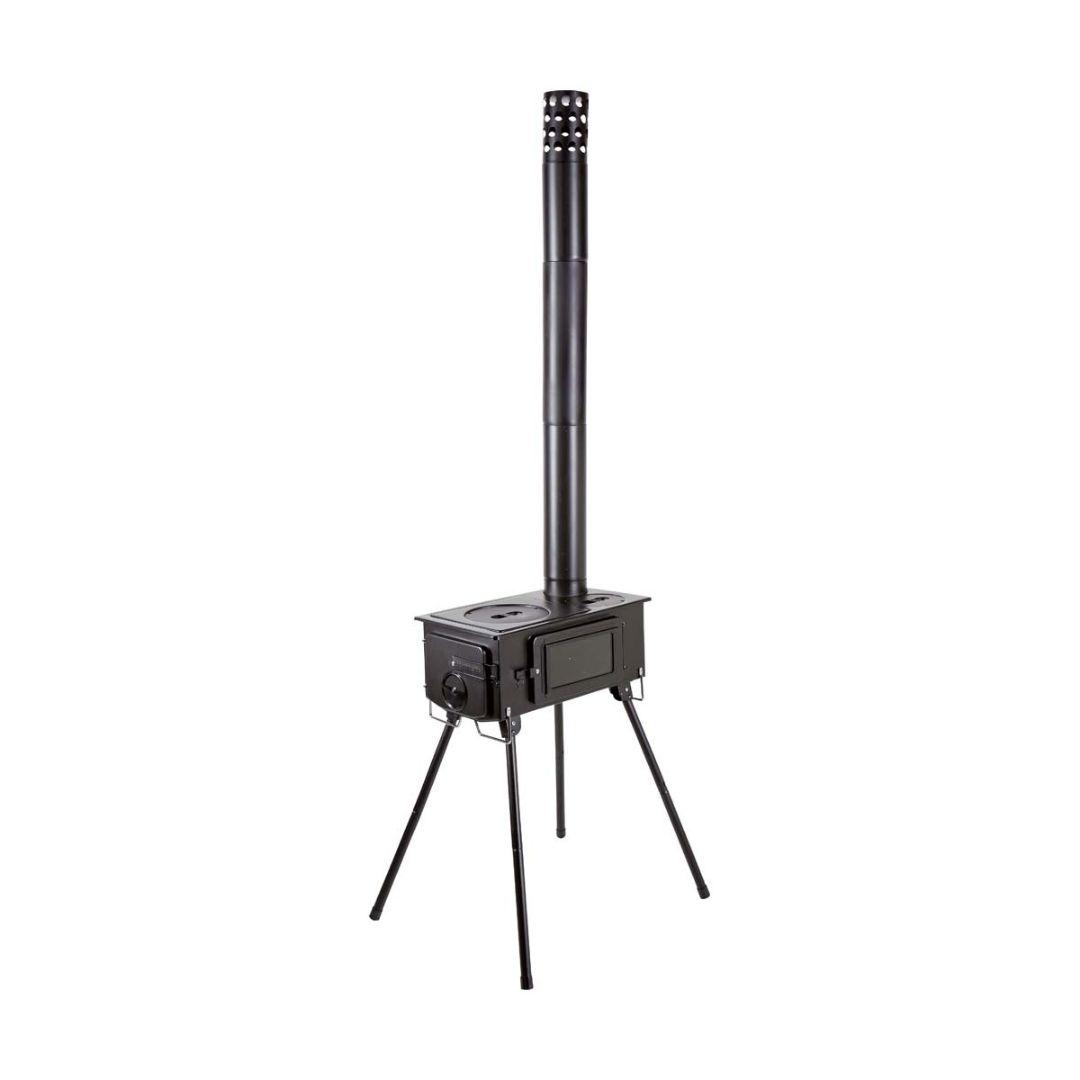 CAPTAIN STAG 薪ストーブ 煙突付き