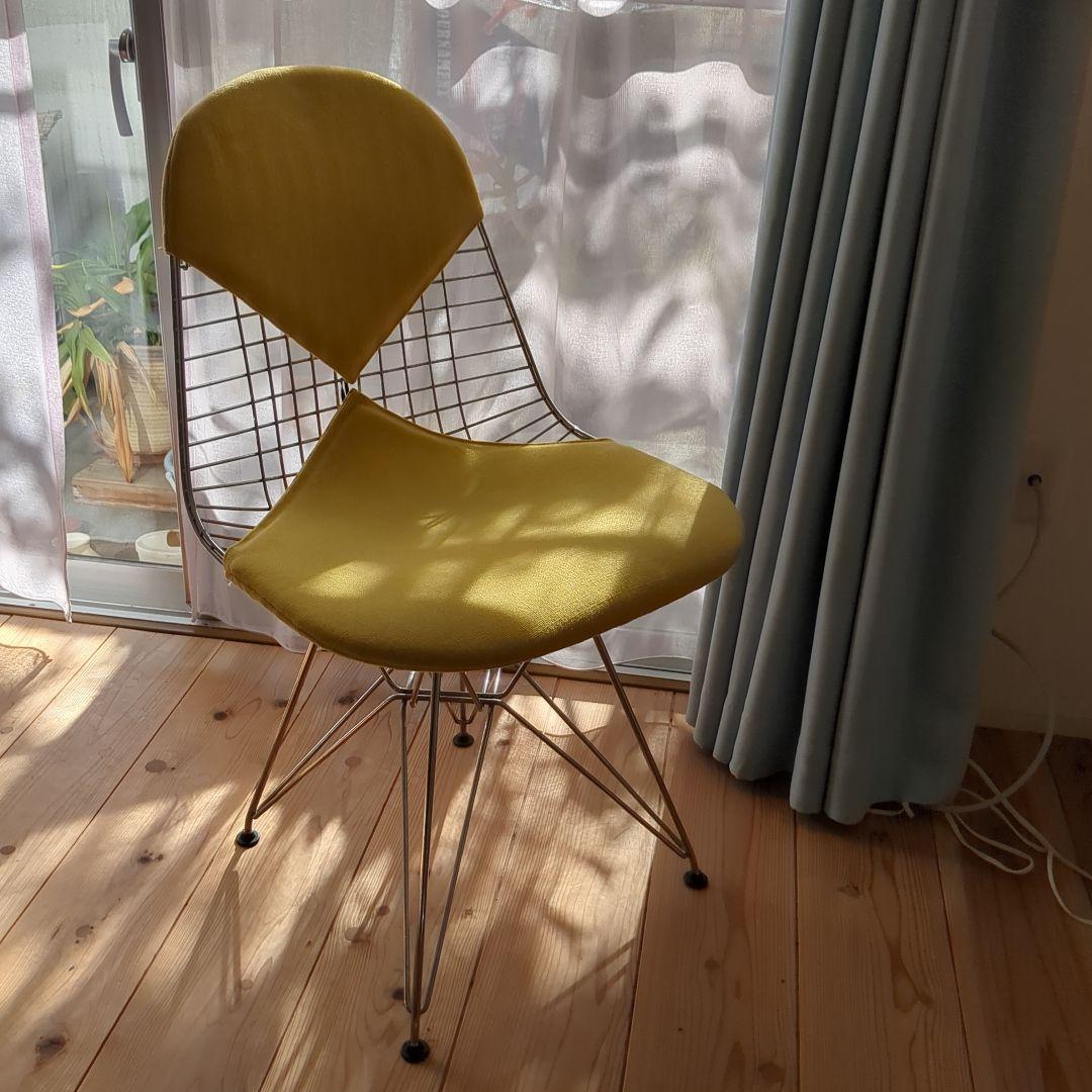 ワイヤーチェア　ビキニパッド　DKR　イームズ　イエロー　ヴィトラ