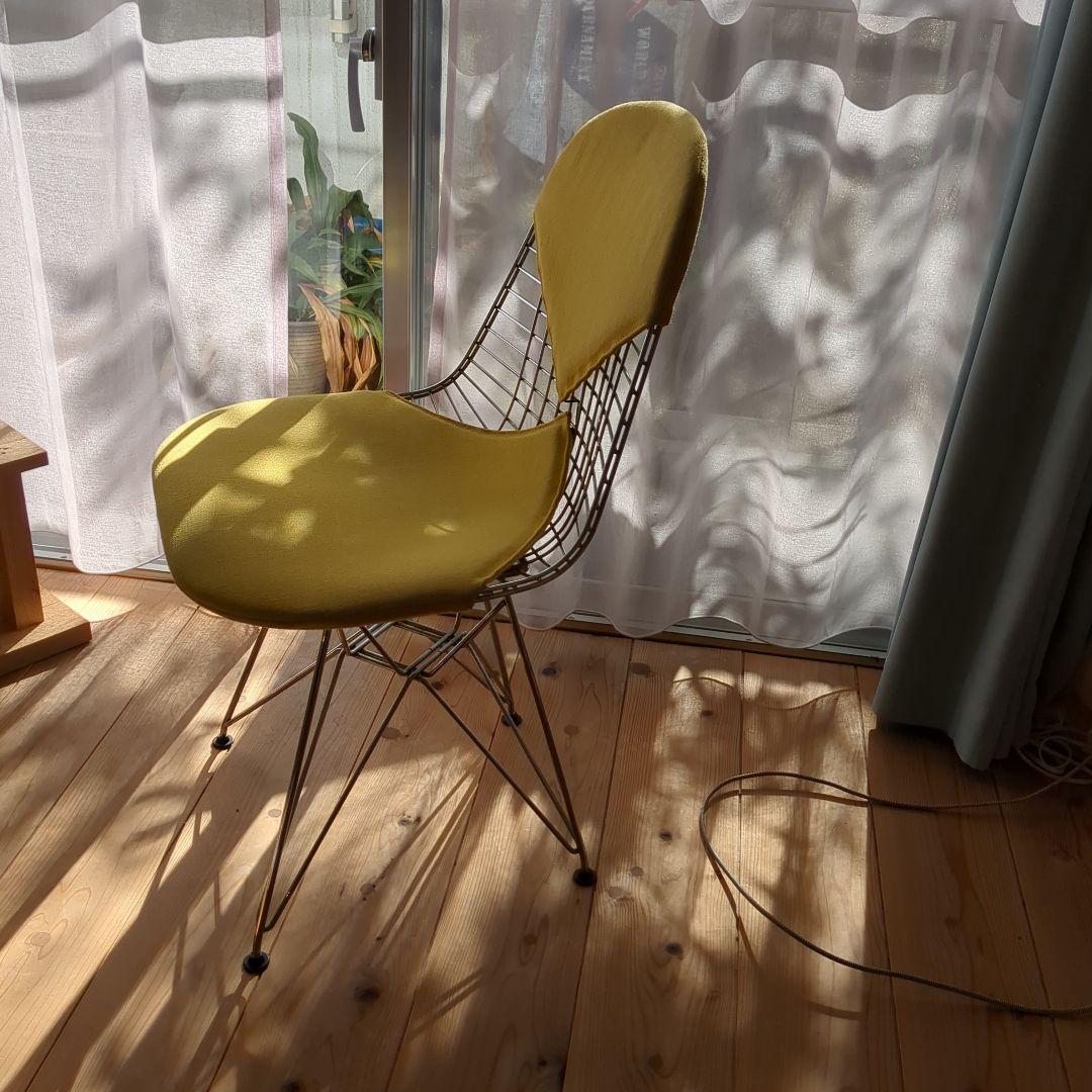ワイヤーチェア　ビキニパッド　DKR　イームズ　イエロー　ヴィトラ