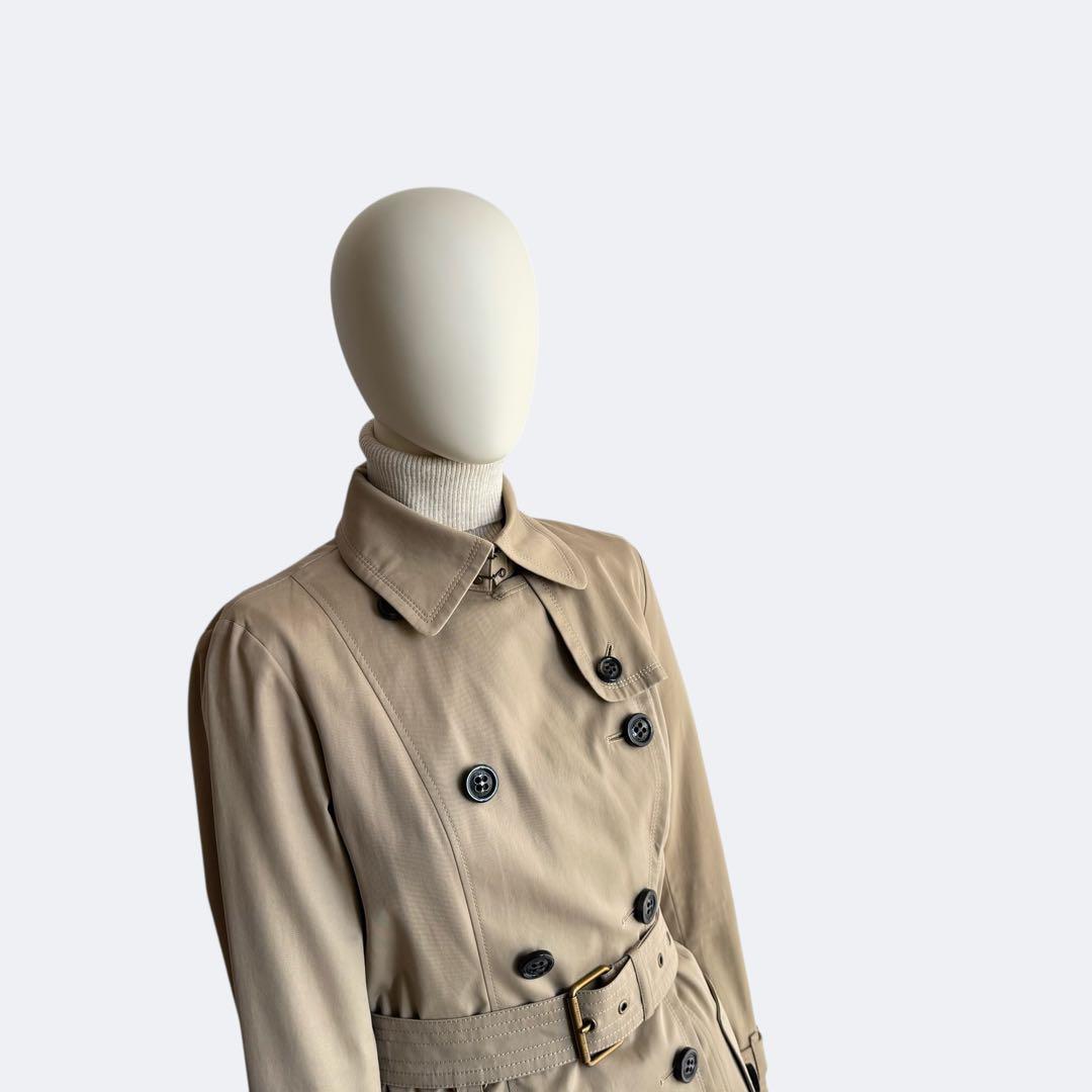 BURBERRY BLUE LABEL ベルト付きトレンチコート 40 ベージュ