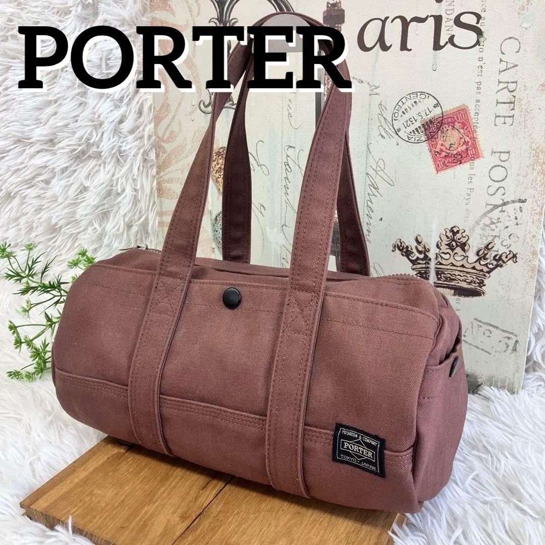 【美品・廃盤・レア】ポーター PORTER ミニドラムバッグ ショルダーバッグ