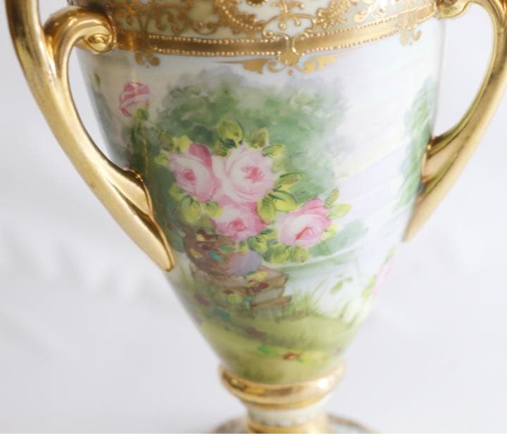 オールドノリタケ 花瓶 マルキ印