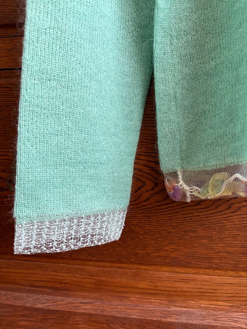 sale✴︎新品✴︎HaaT ISSEYMIYAKE モヘヤニット　ミントグリーン