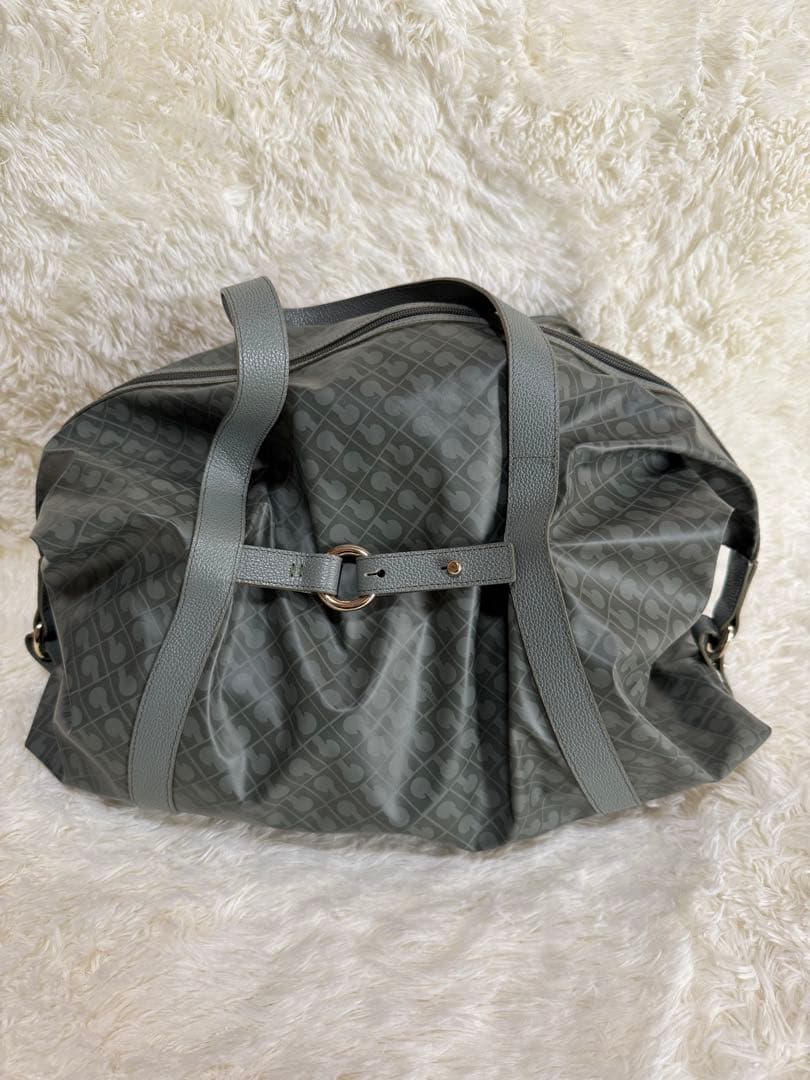 ゲラルディーニ レザーボストンバッグ　ソフティ ポーチ付き 美品