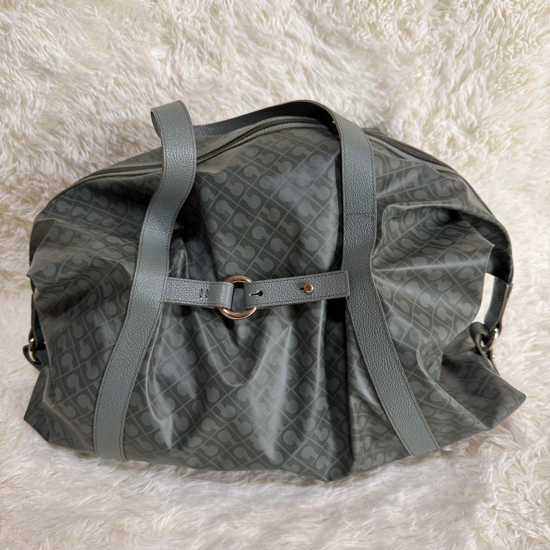 ゲラルディーニ レザーボストンバッグ　ソフティ ポーチ付き 美品