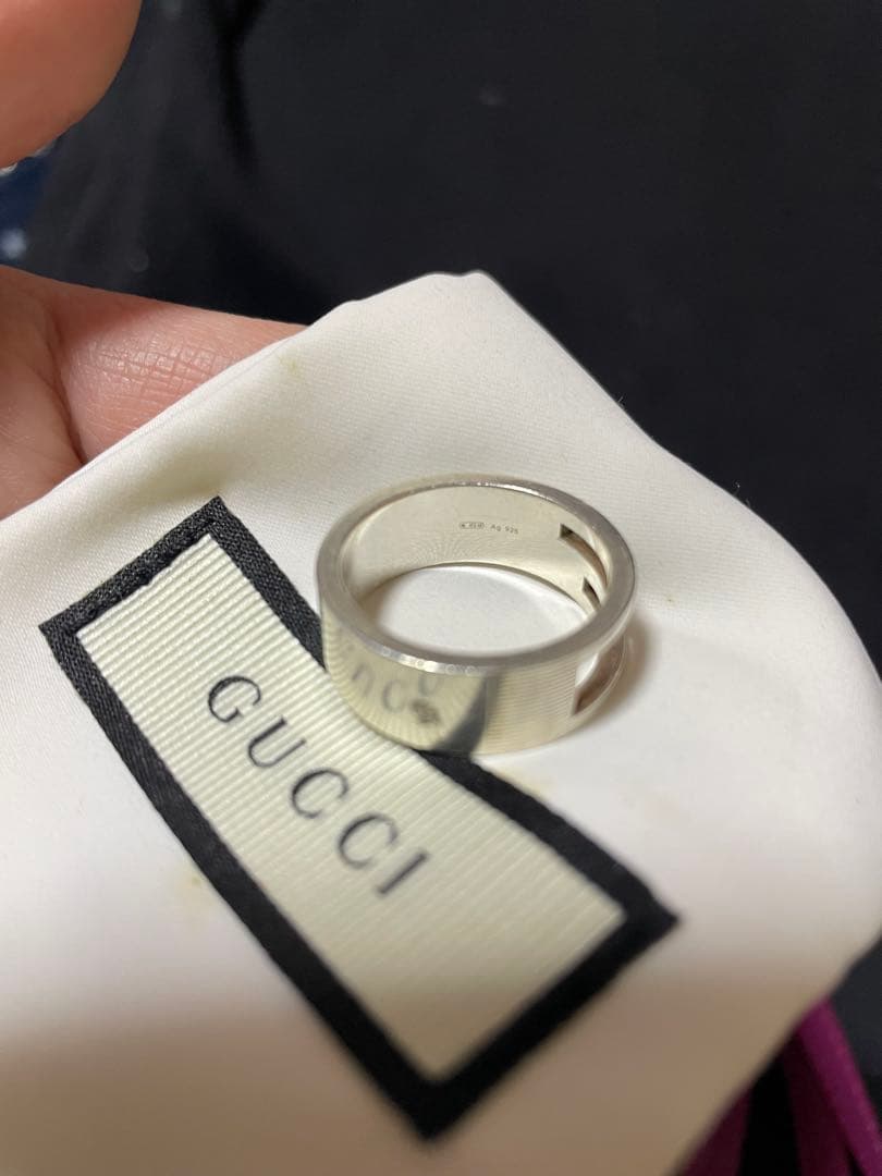 【最終価格】GUCCI グッチ ブランデッドG リング 21号シルバー925