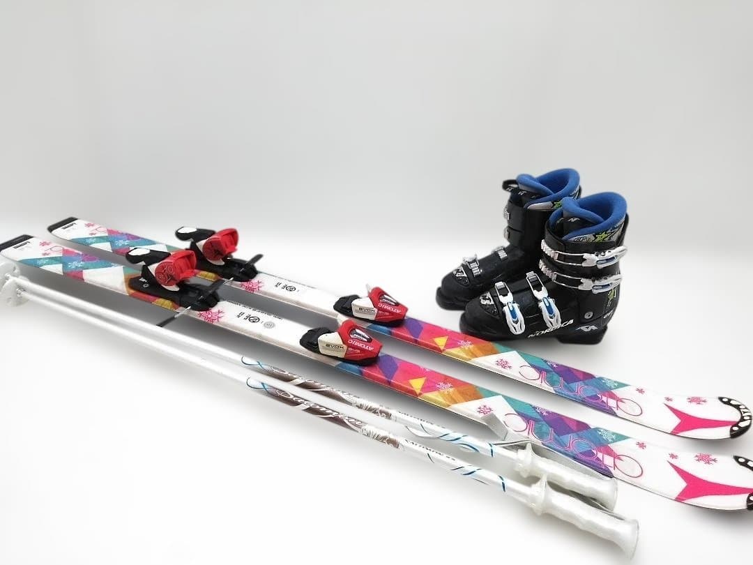 ジュニアスキー4点セット アトミック cloud 130cm ノルディカ21cm