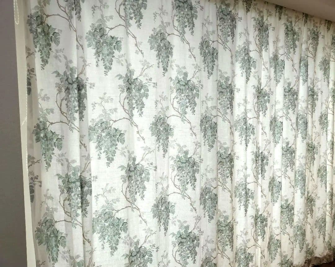 ローラアシュレイ　オーダーカーテン　巾228cm×丈207cm×1枚　巾調整可