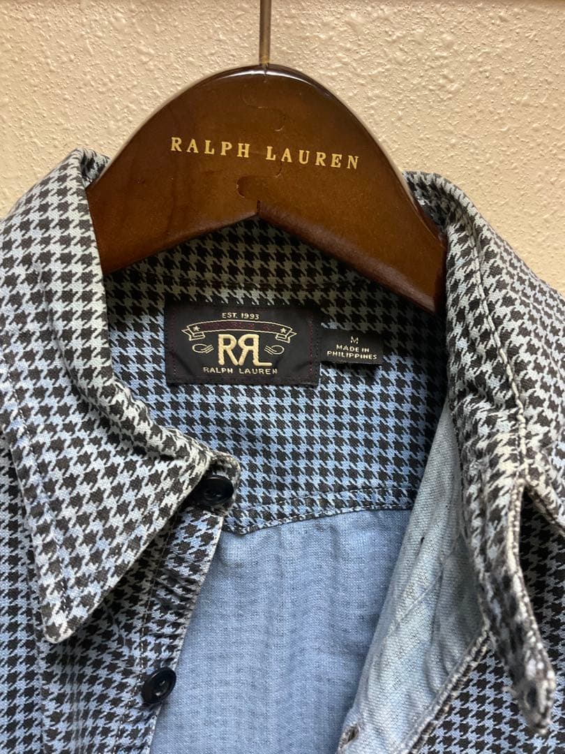 RRL ワークシャツ　INDIGO インディゴ染　size:M