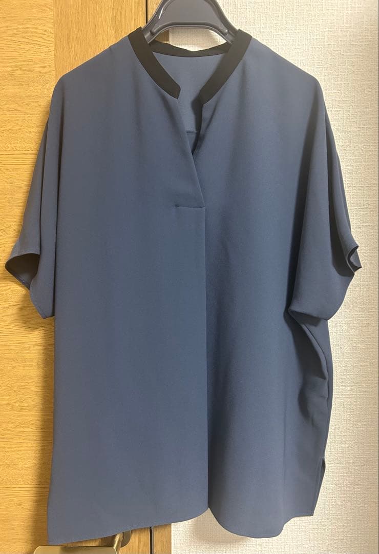 23区 【接触冷感】ストレッチジョーゼット バンドカラー カットソー 38 今期