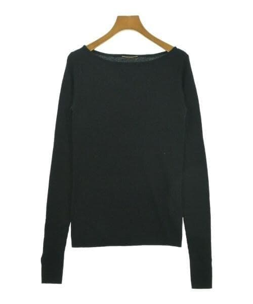 ★未使用級★L'AppartementボートネックRibKnit★指抜き★BK