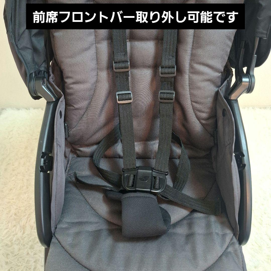 【全国一律送料無料】joie エヴァライトデュオ　二人乗りベビーカー ブラック