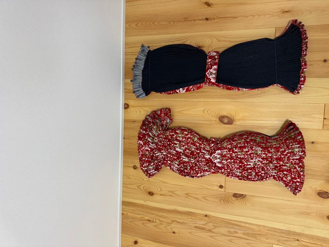 金華山　新格子レッド　仮眠カーテン